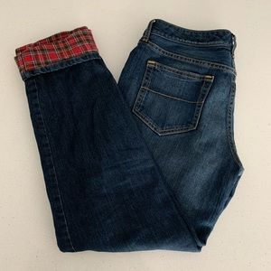 Eddie Bauer Flannel Lined Boyfriend Jeans